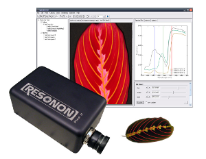 spectronon screenshot, camera and leaf